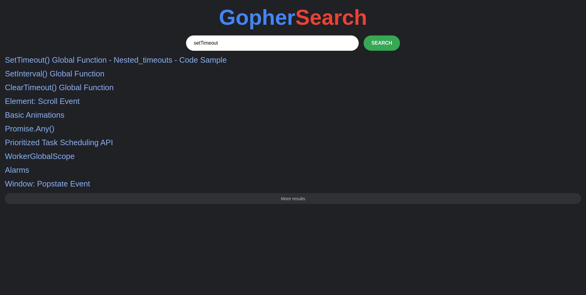 GopherSearch